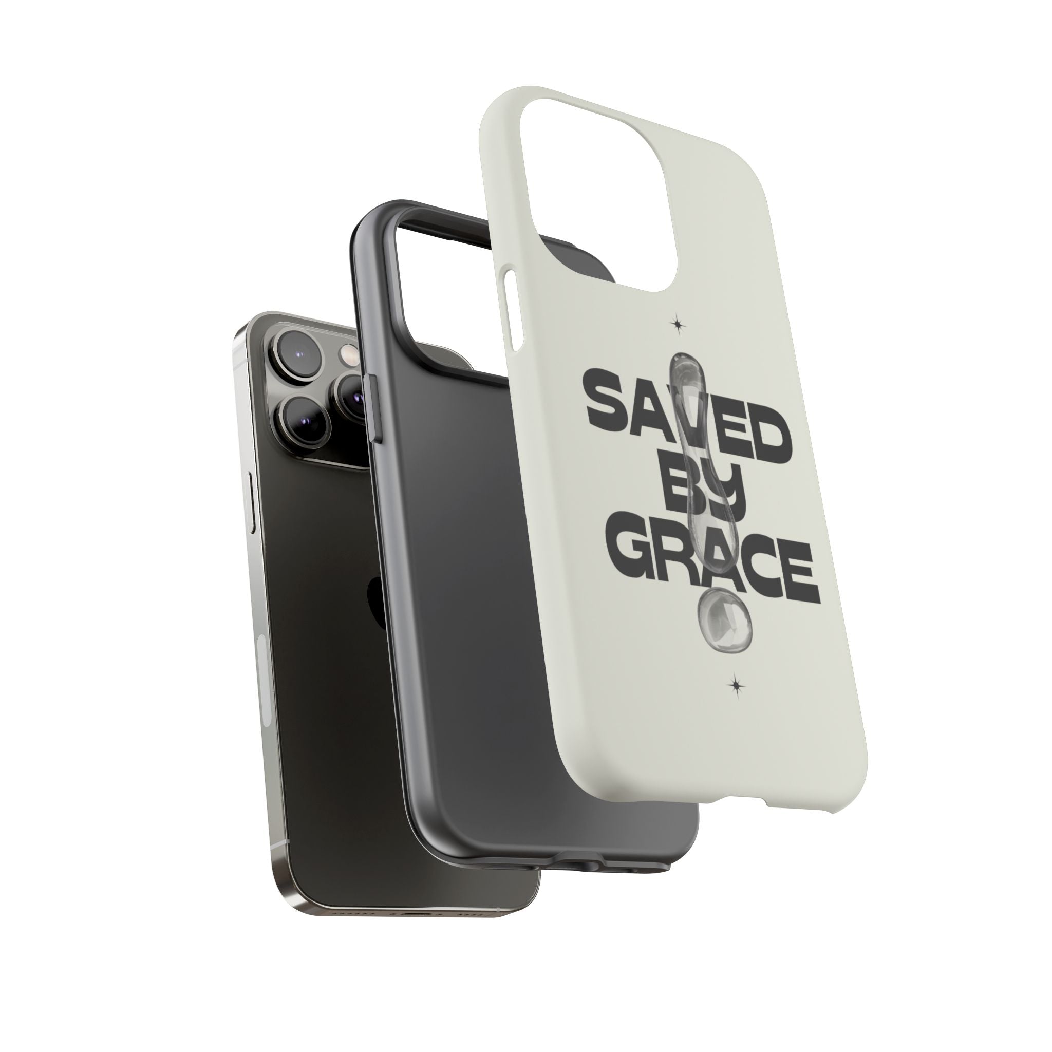 Saved By Grace Tough Phone Case — Christian Faith iPhone Cover