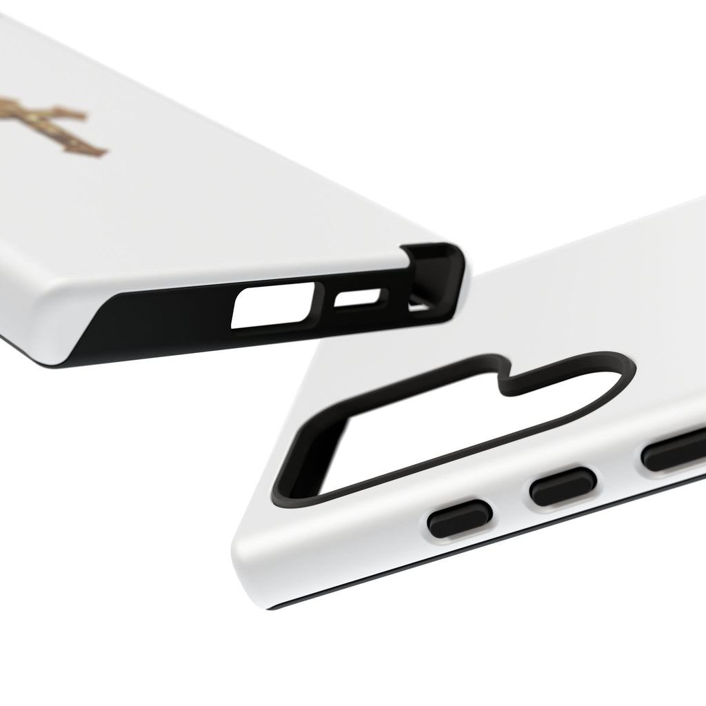 Gold Cross Tough Phone Case | Protective Cover