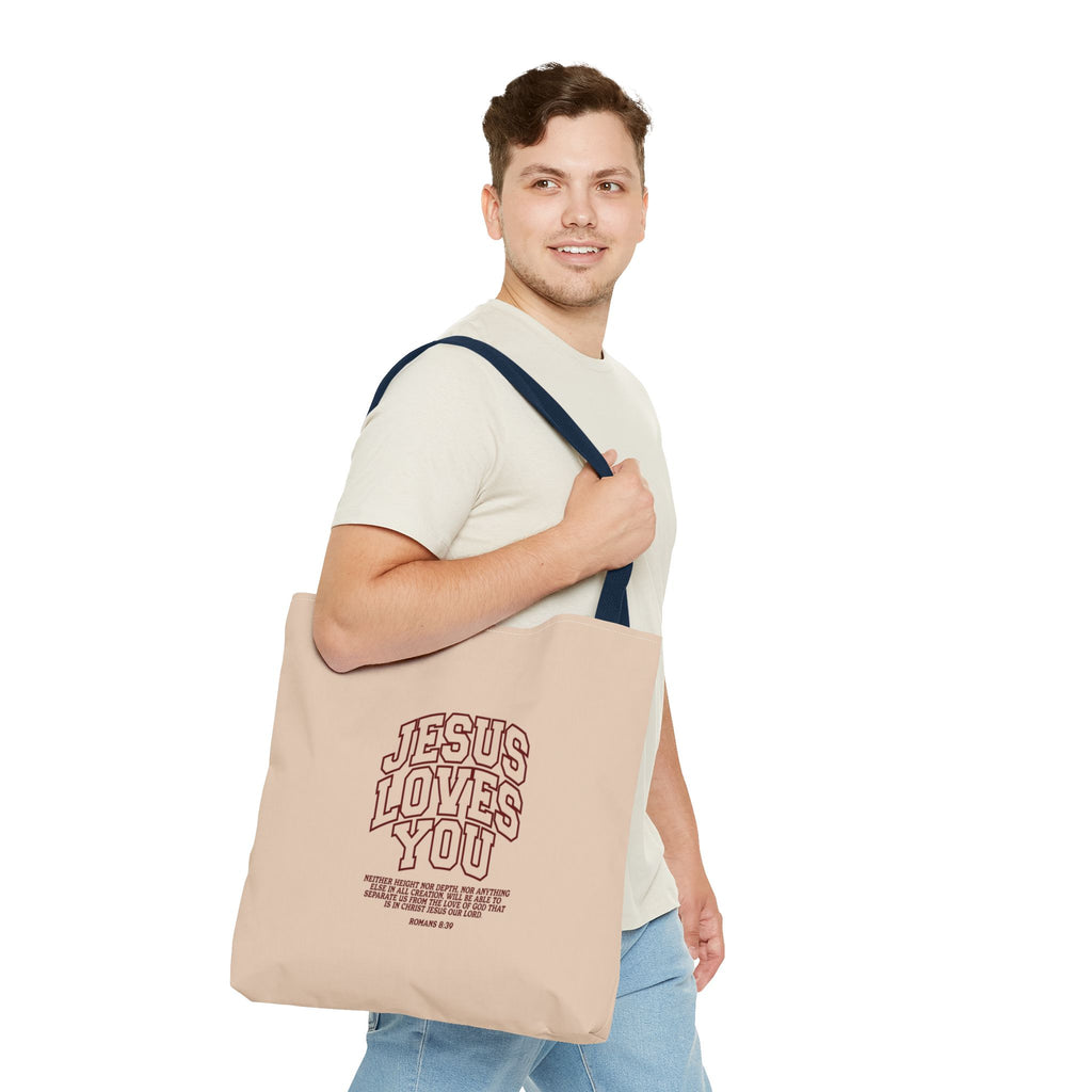 Jesus Loves You Canvas Tote Bag