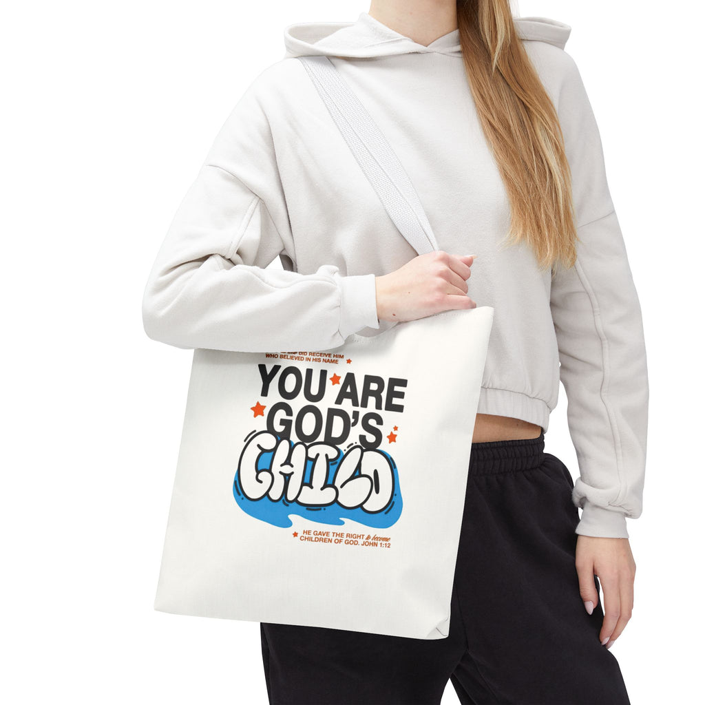 Inspirational "You Are God's Child" Tote Bag
