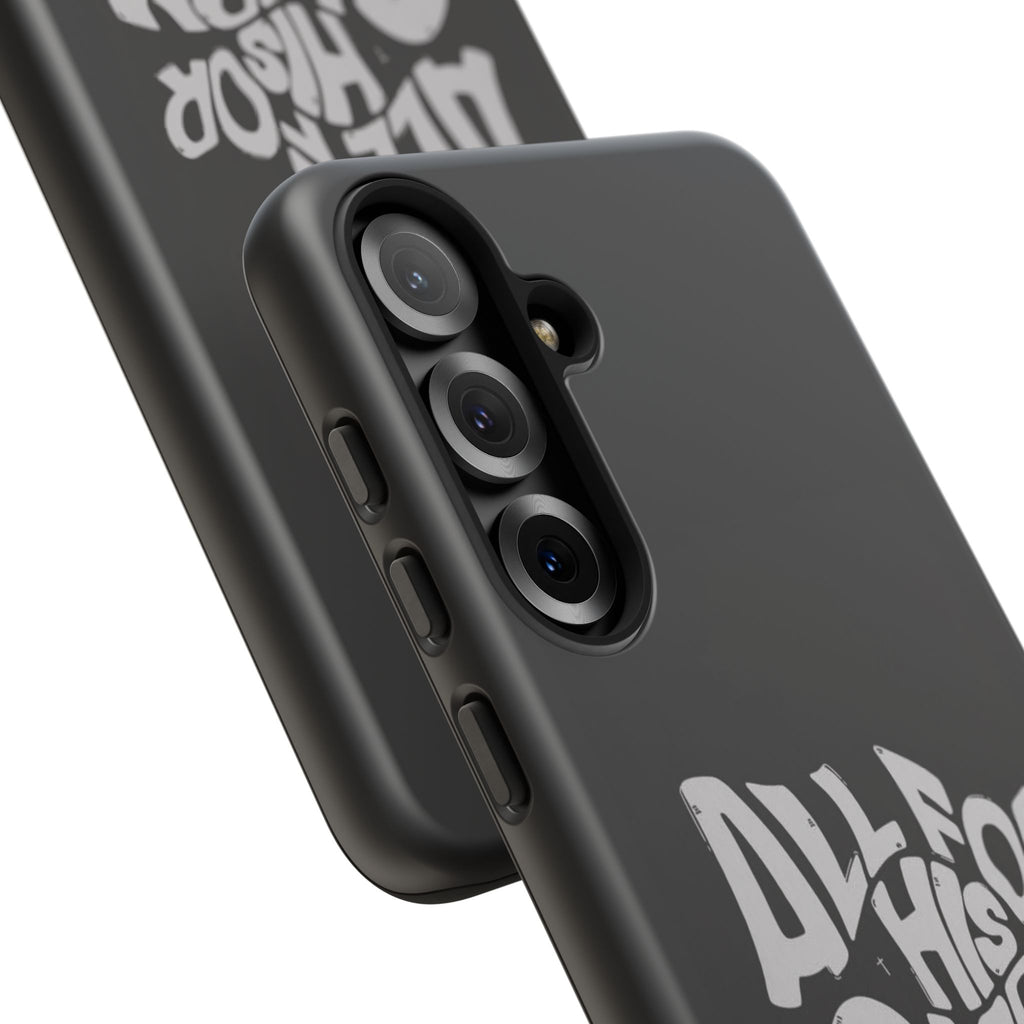 All For His Glory Phone Case — Christian Faith Script Protective Cover