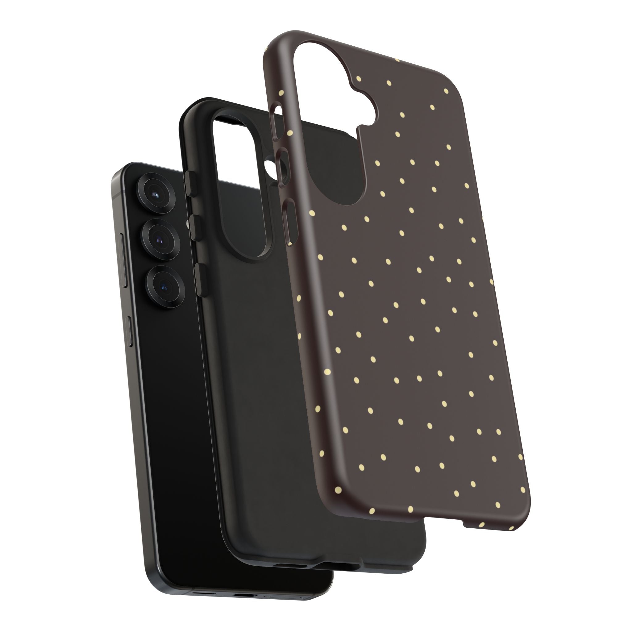 Brown Gold Polka Dot Tough Phone Case
