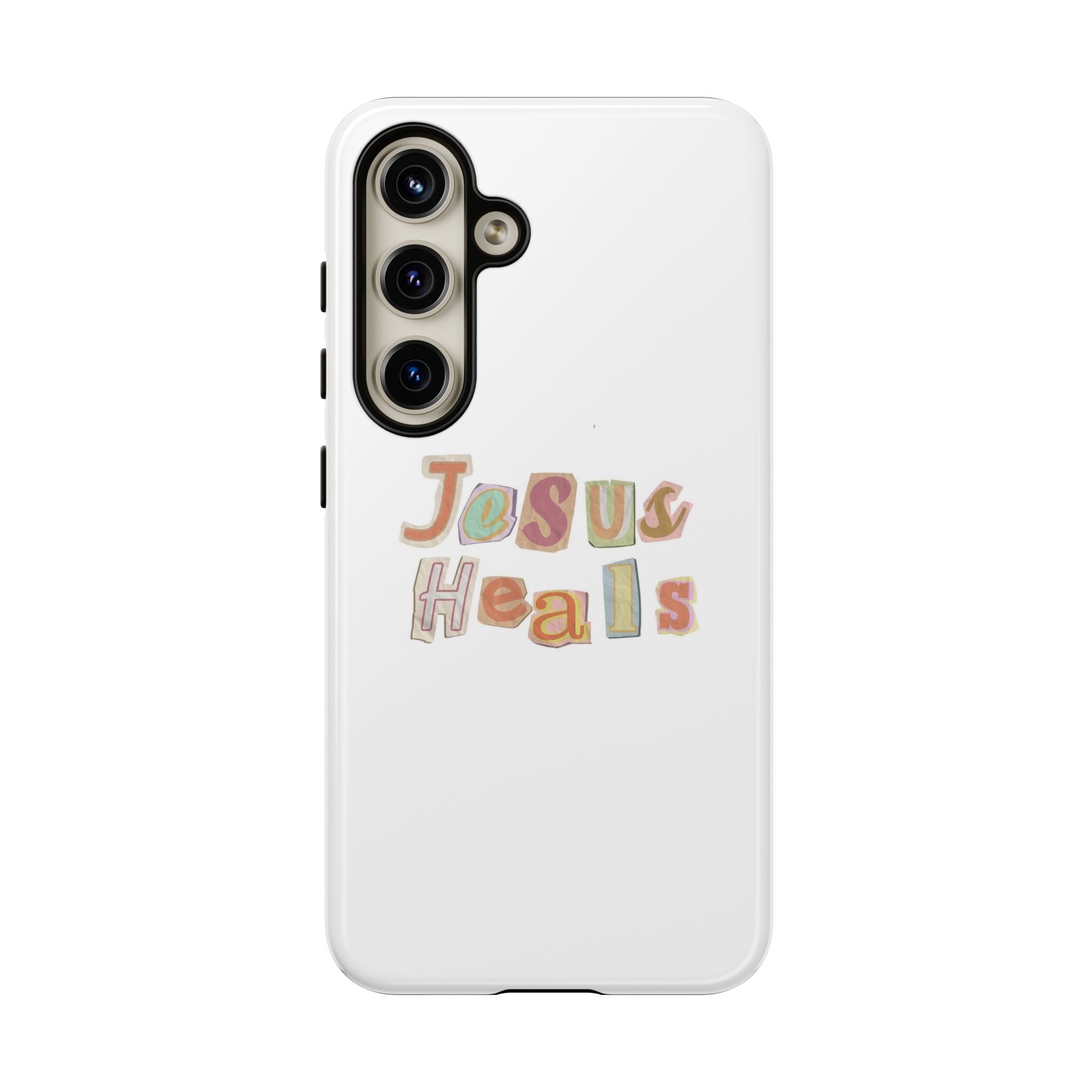 Jesus Heals Phone Case — Christian Faith Inspirational Tough Case