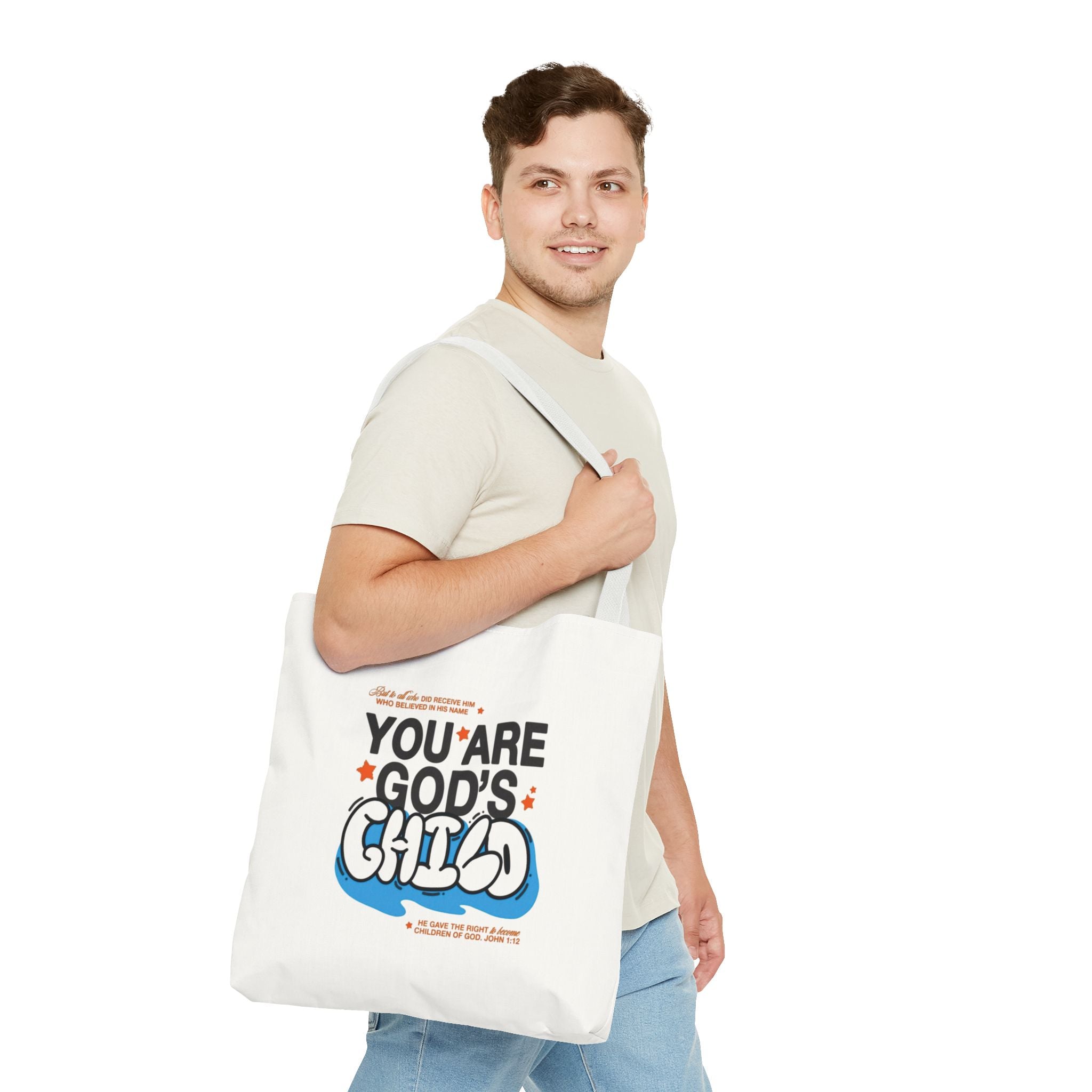Inspirational "You Are God's Child" Tote Bag