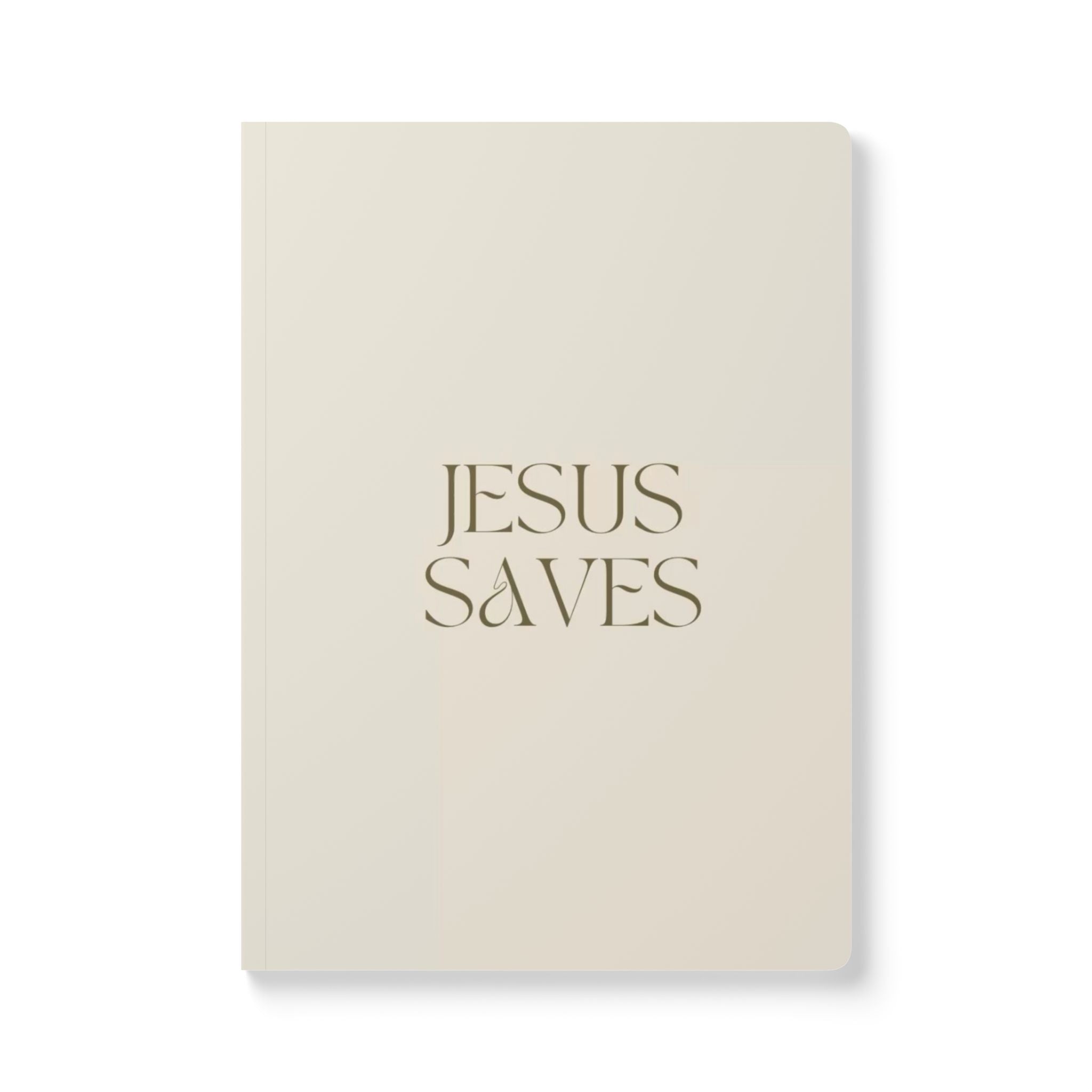 Jesus Saves Softcover Journal — Faith-Inspired Lined Notebook for Prayer & Reflection