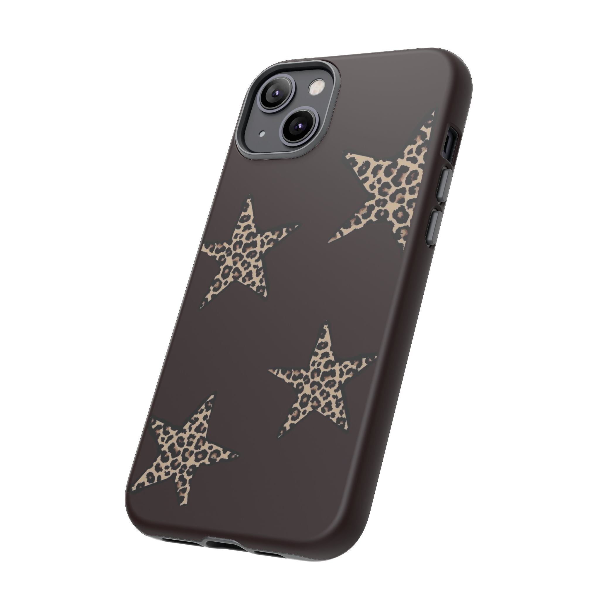 Leopard Star iPhone Case — Chic Brown Protective Tough Case