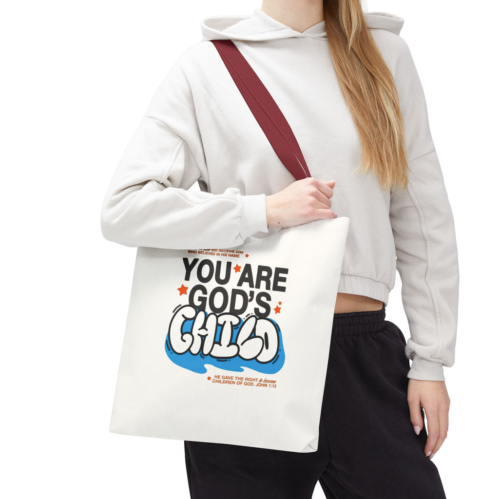 Inspirational "You Are God's Child" Tote Bag
