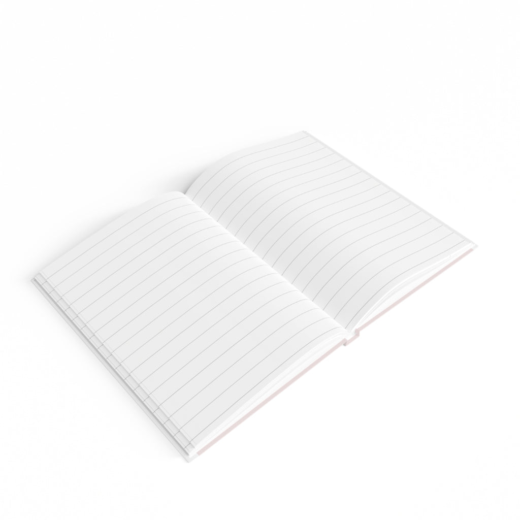 Blush Pink Hardcover Ruled Journal — Lined Notebook for Notes & Daily Planning