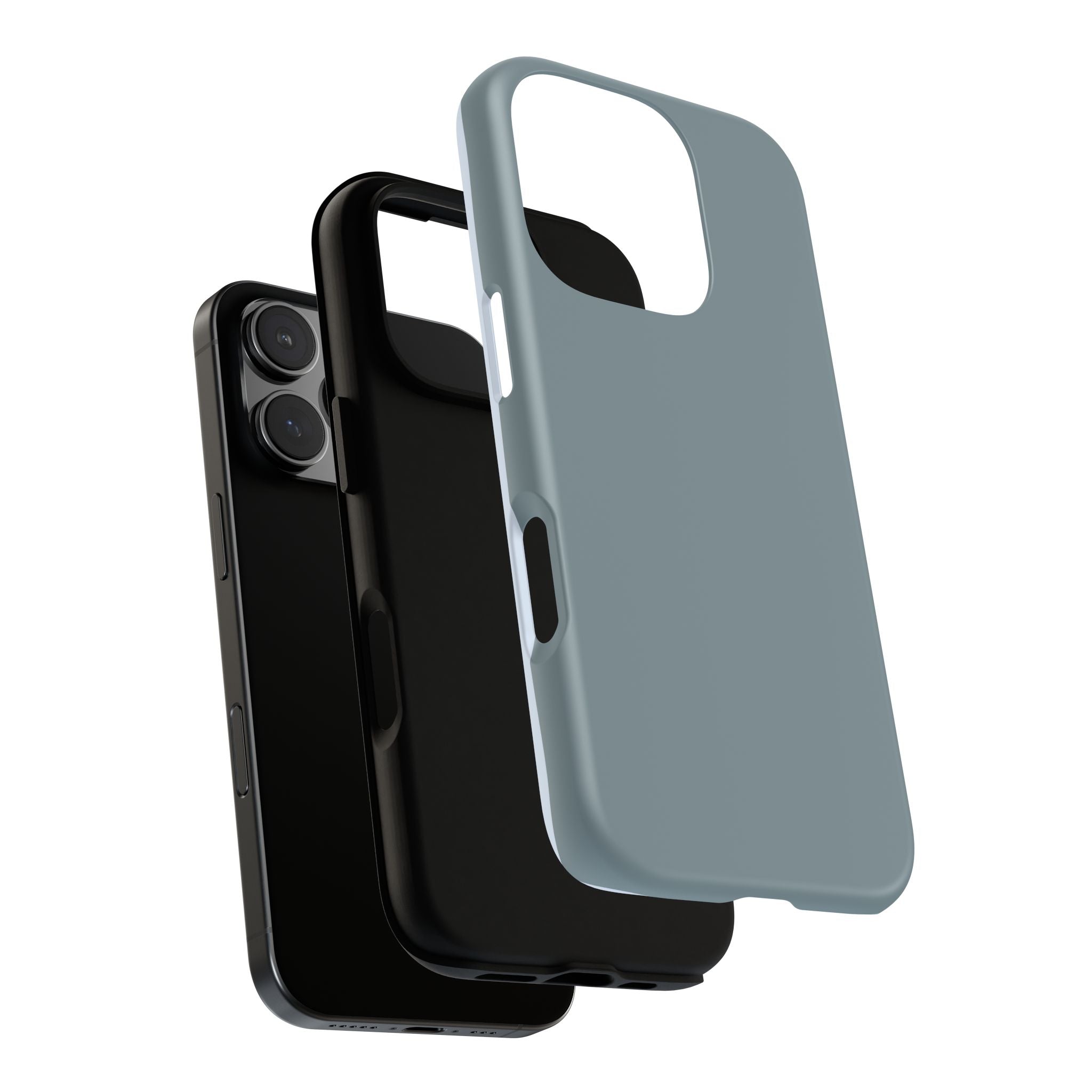 Tough iPhone Case - Blue/Grey Color