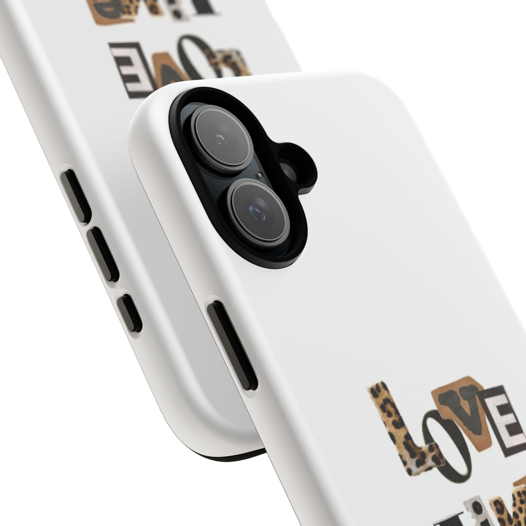 "Love Like Jesus" Leopard Print Christian Tough Phone Case