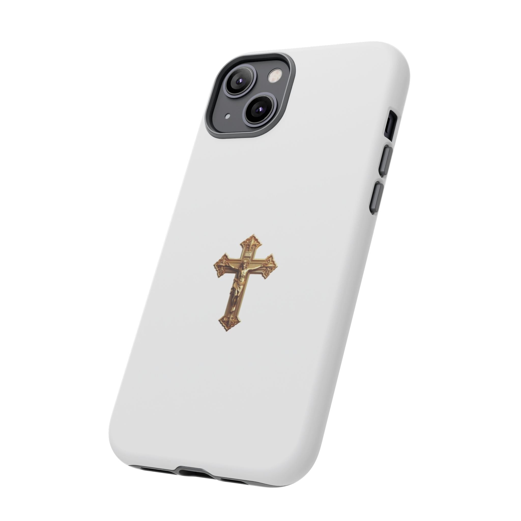 Gold Cross Tough Phone Case | Protective Cover