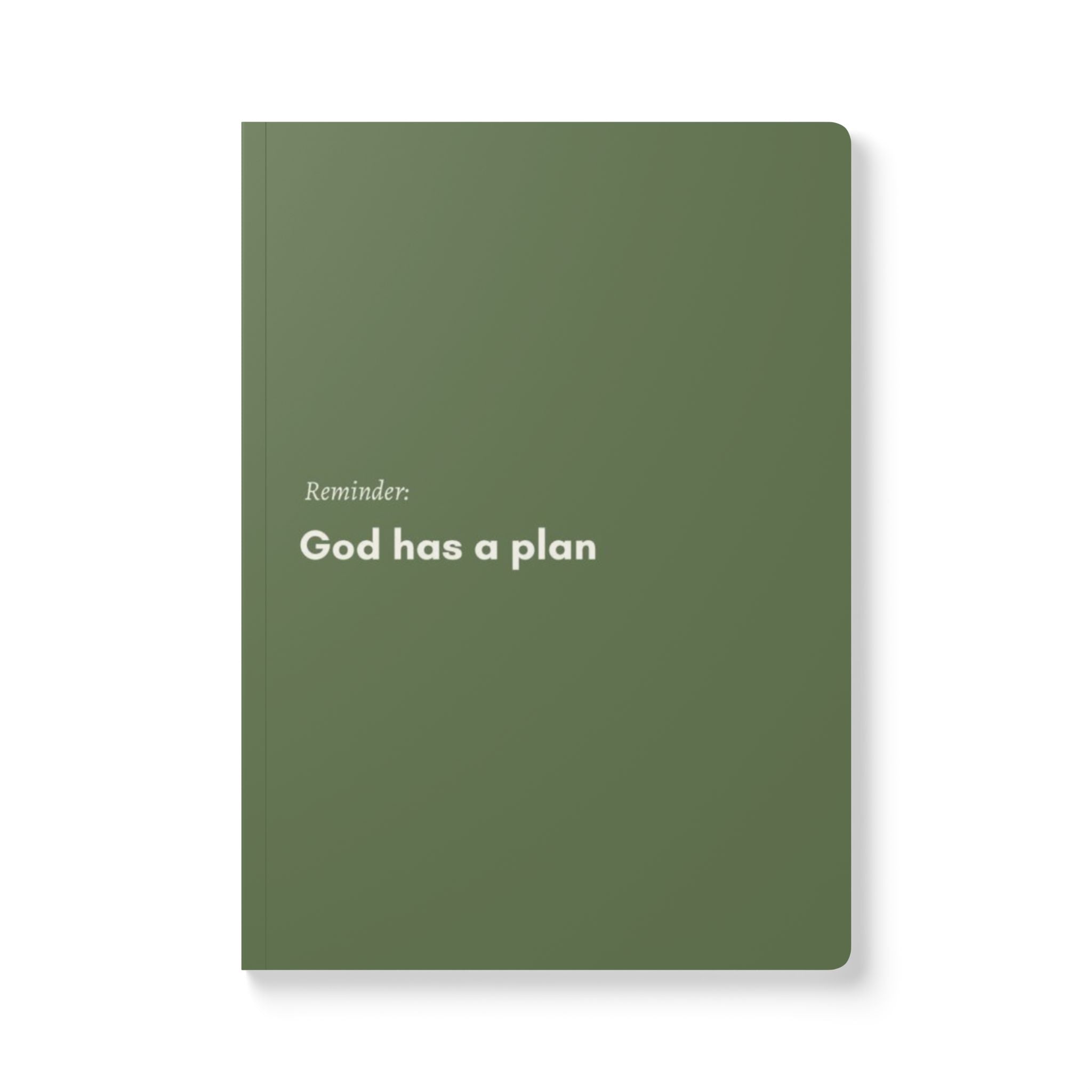 God Has a Plan Softcover Journal — Inspirational Faith Notebook