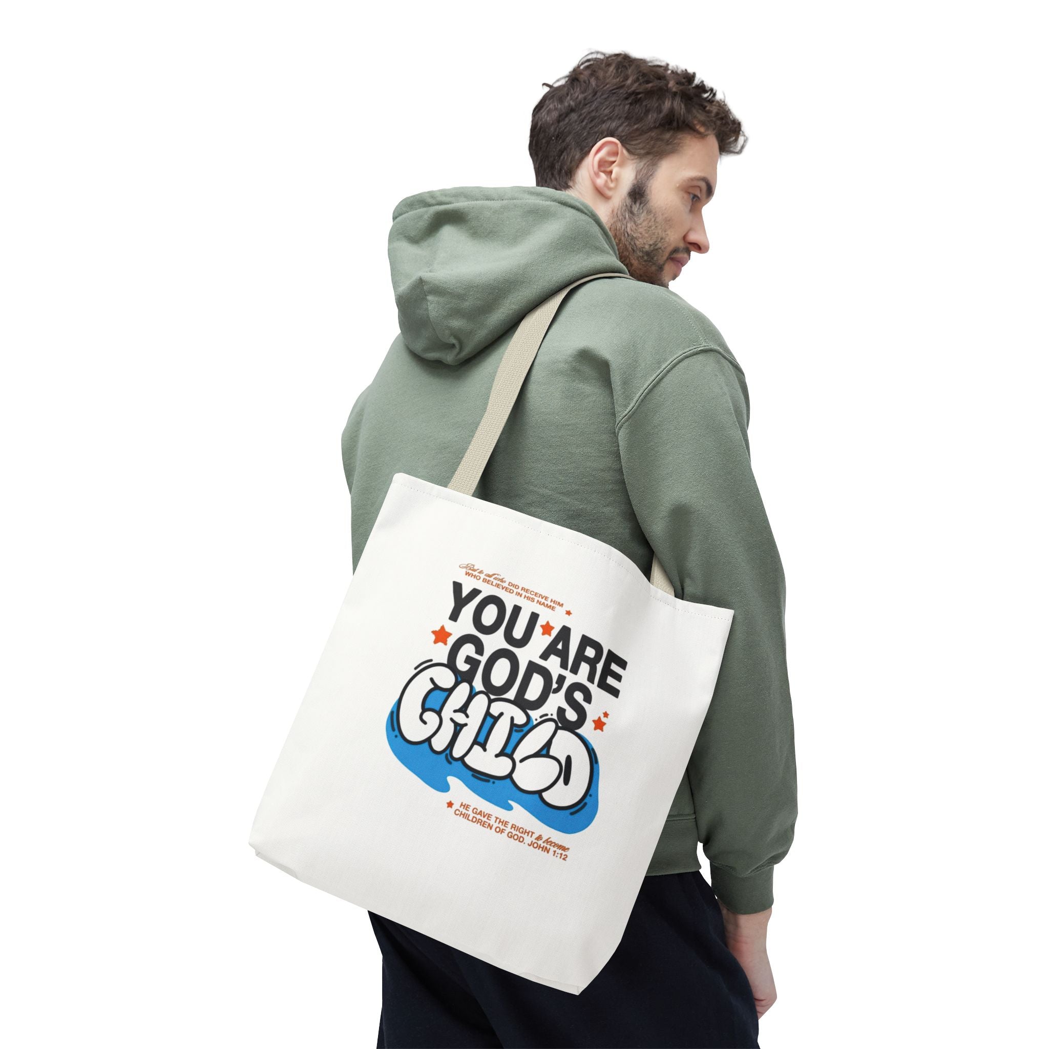 Inspirational "You Are God's Child" Tote Bag