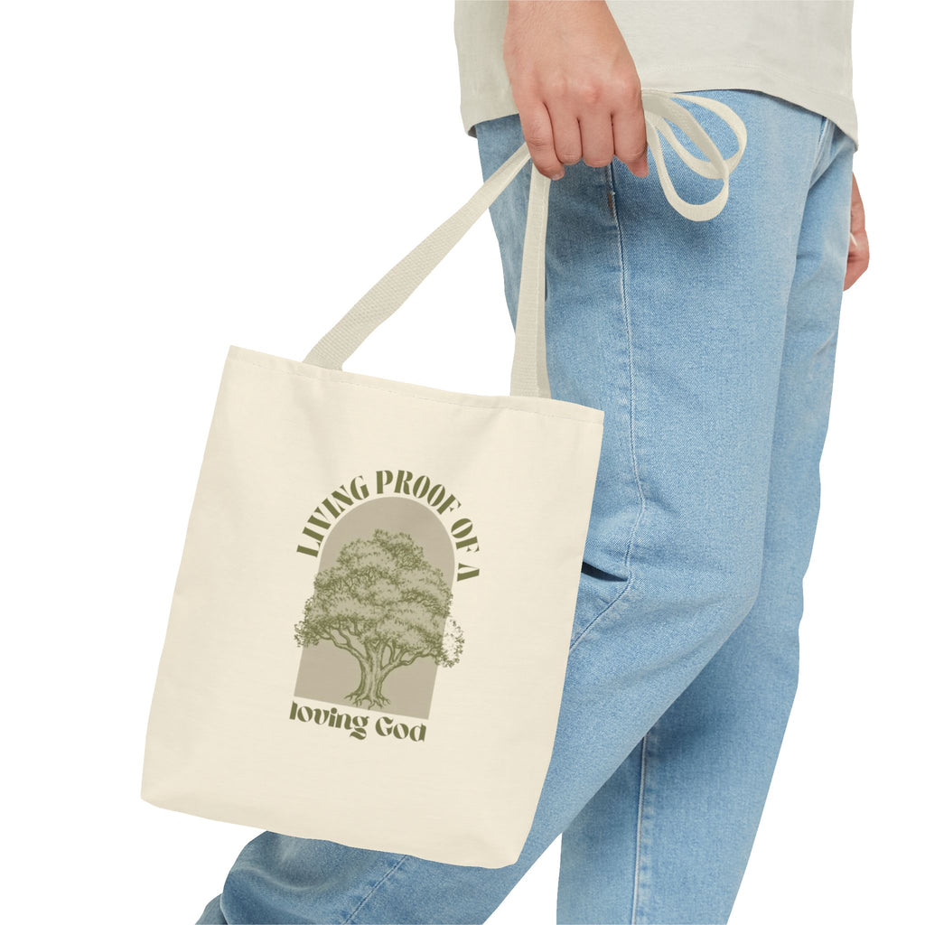 Living Proof Of A Loving God Tote Bag