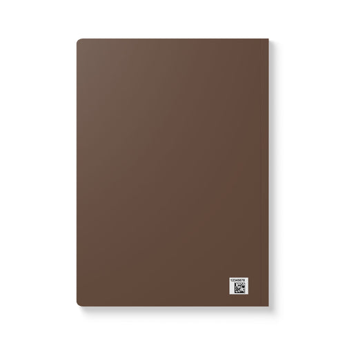 Abstract Brown Contour Softcover Journal — Neutral Earth Tone Notebook for Notes & Journaling
