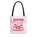 "Made New in Christ" Pink Butterfly Tote