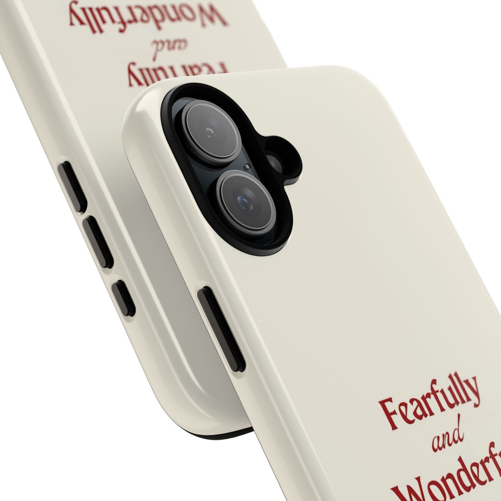 Tough Phone Case — "Fearfully and Wonderfully Made" Christian Scripture Protective Case