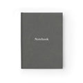Ruled Notebook Journal — Minimal Gray "Notebook" Hardcover