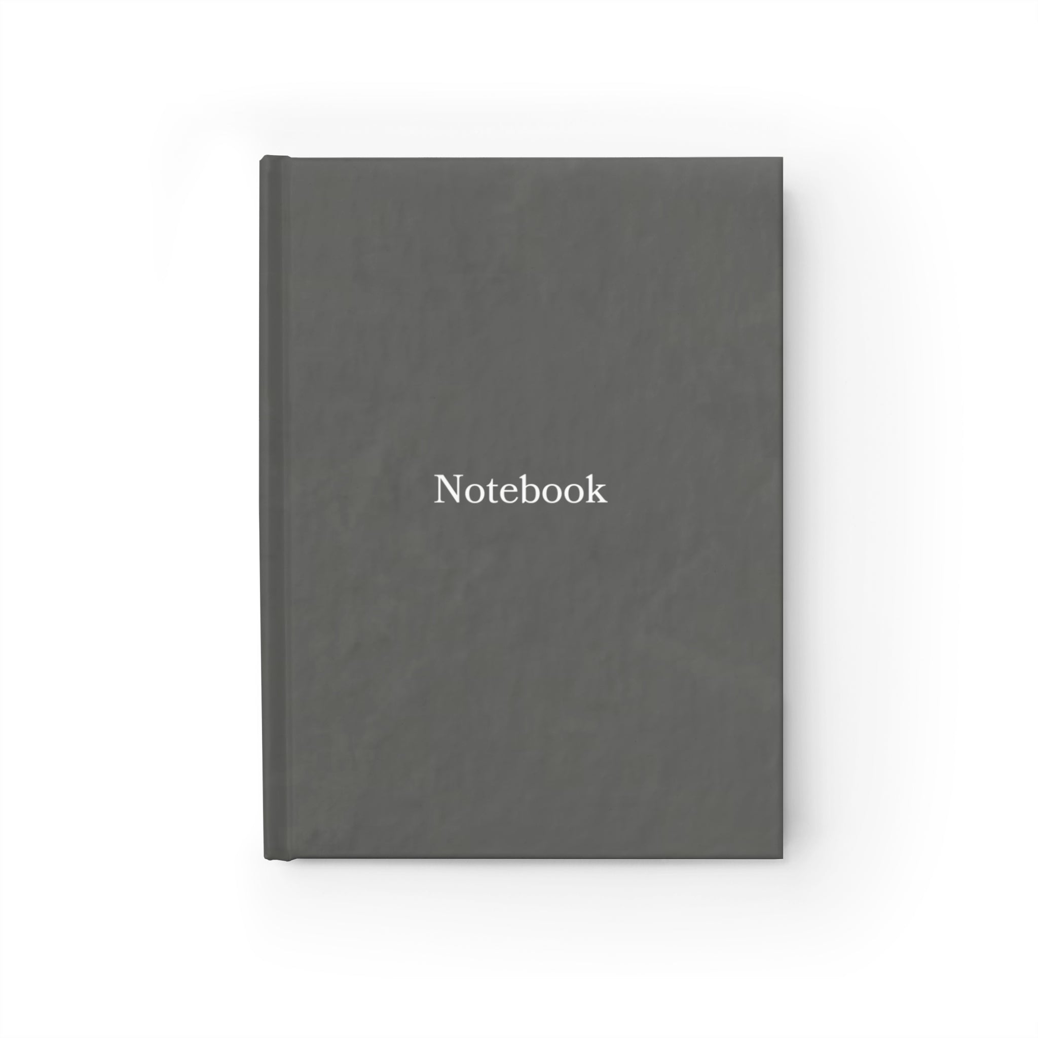 Ruled Notebook Journal — Minimal Gray "Notebook" Hardcover