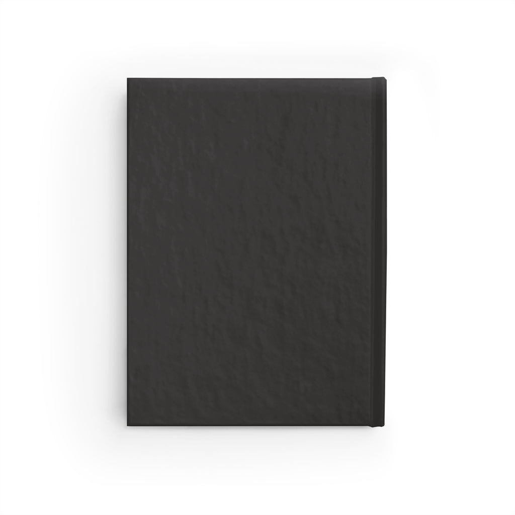 Wavy Checkerboard Hardcover Ruled Journal — Retro Black & Taupe Journal