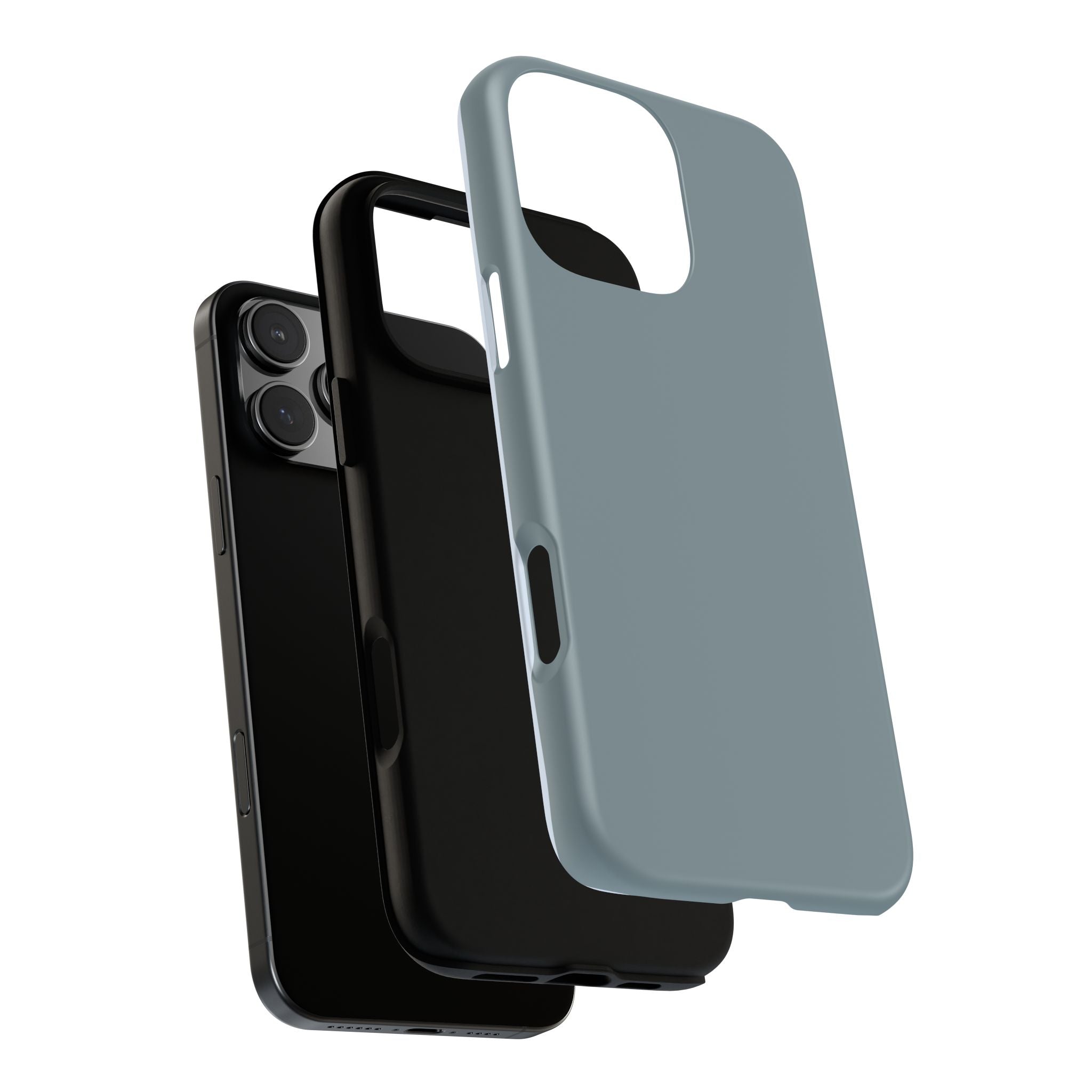 Tough iPhone Case - Blue/Grey Color