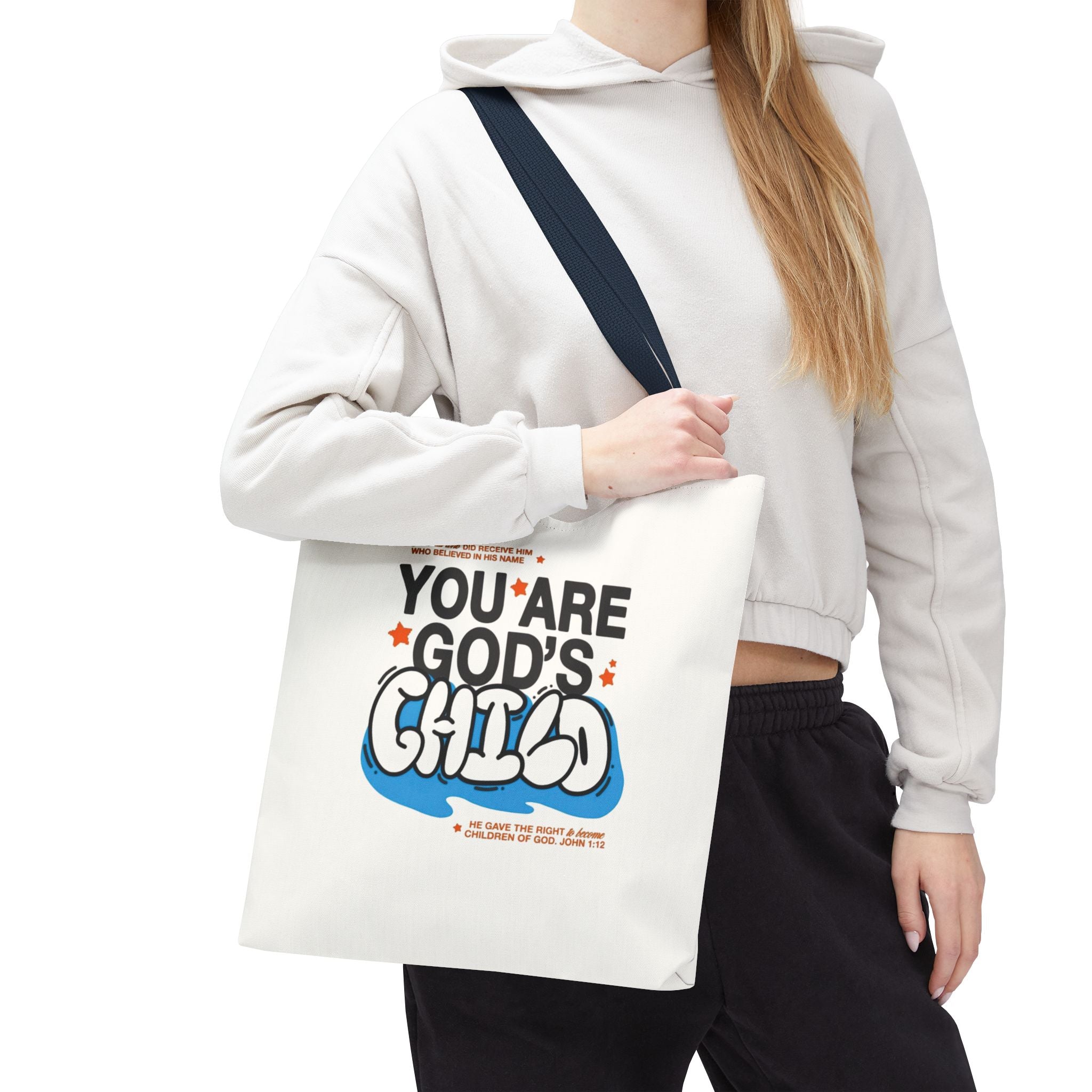 Inspirational "You Are God's Child" Tote Bag