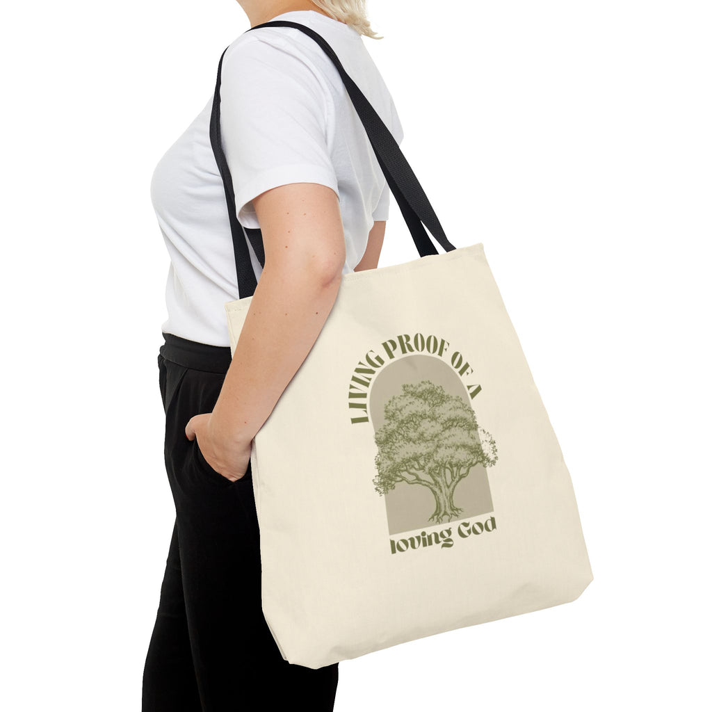 Living Proof Of A Loving God Tote Bag