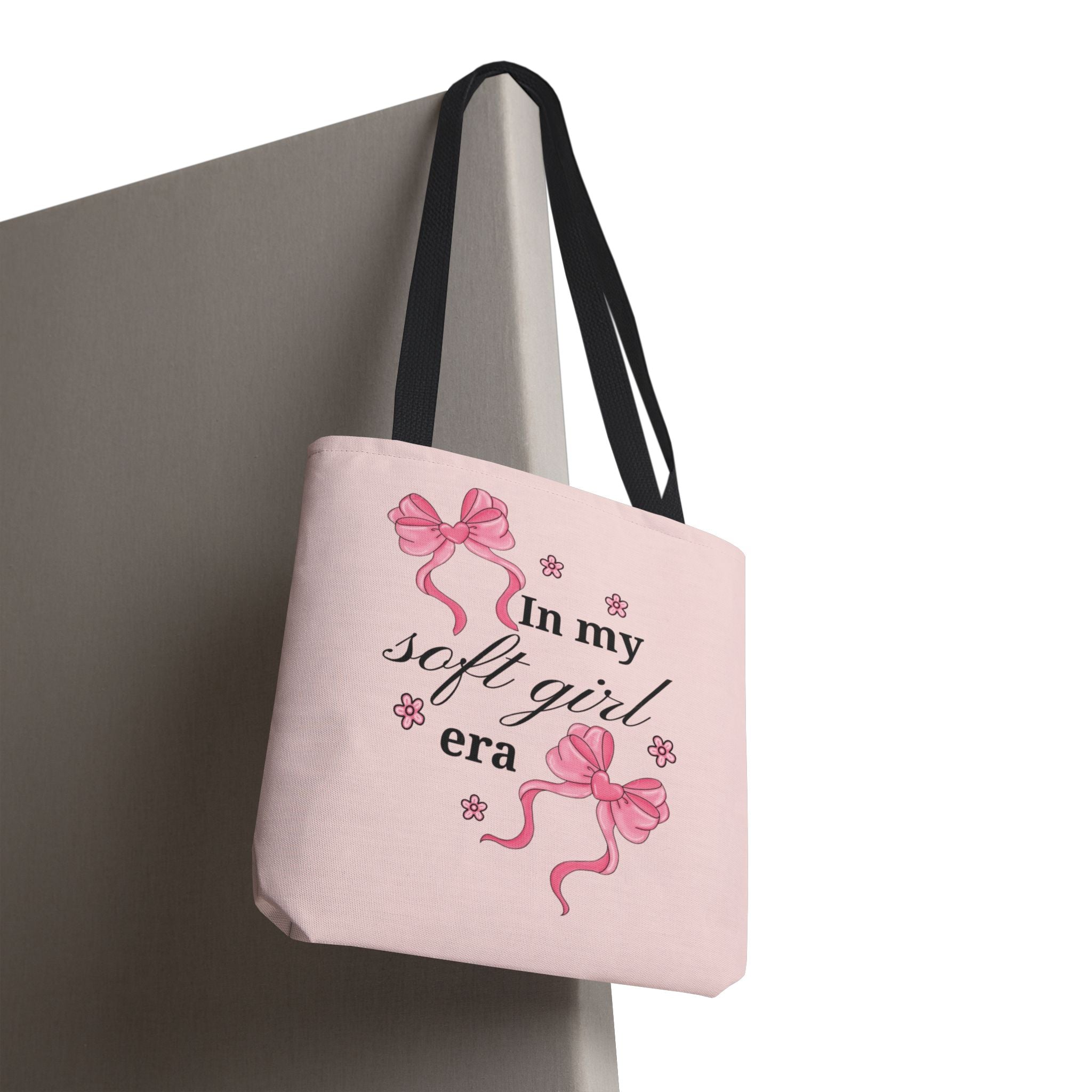 Tote Bag — "In My Soft Girl Era" Pink All-Over Print