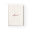 "Aligned" Hardcover Ruled Journal — Minimalist Daily Planner & Self-Reflection Notebook