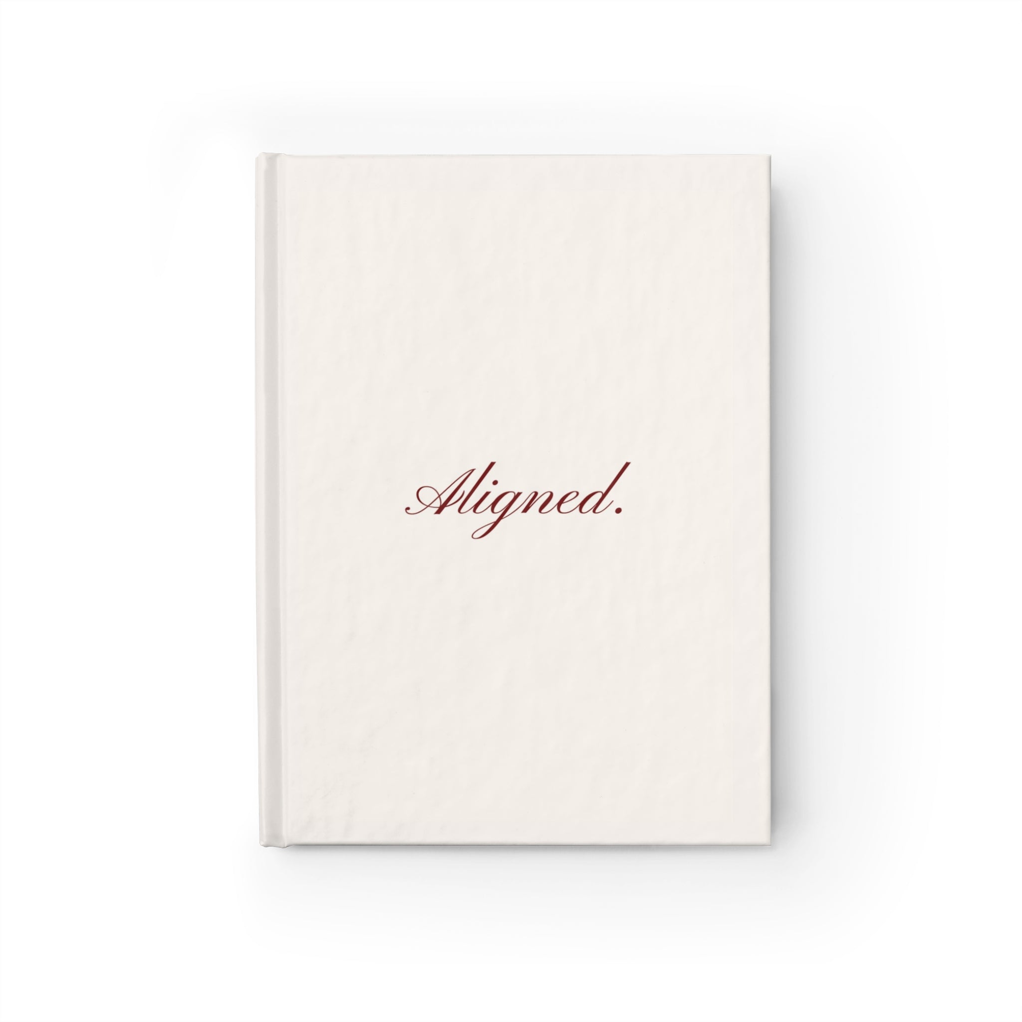 "Aligned" Hardcover Ruled Journal — Minimalist Daily Planner & Self-Reflection Notebook