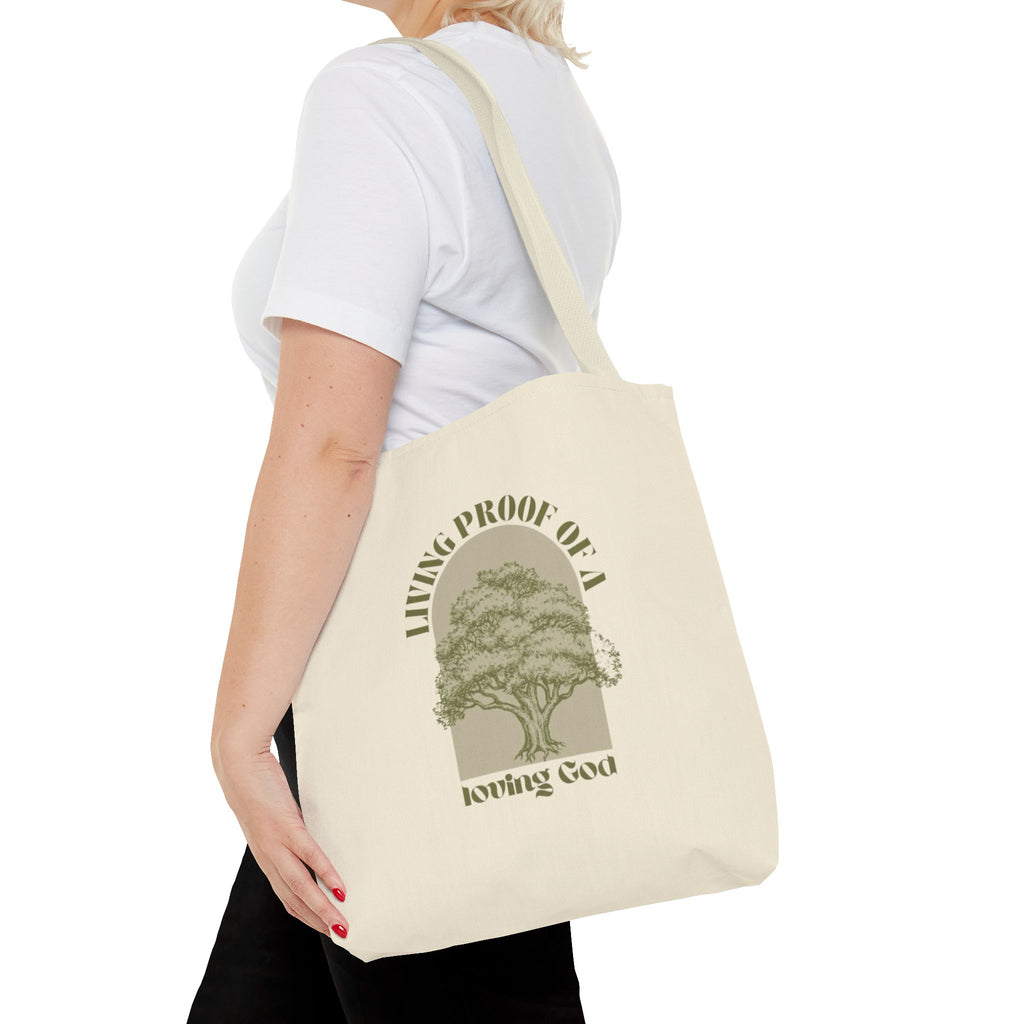 Living Proof Of A Loving God Tote Bag