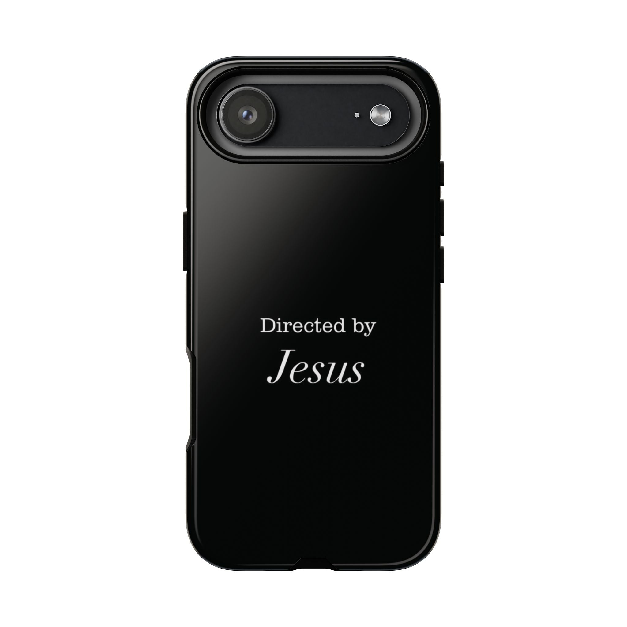 Directed by Jesus Tough Phone Case — Faith Black Protective Case