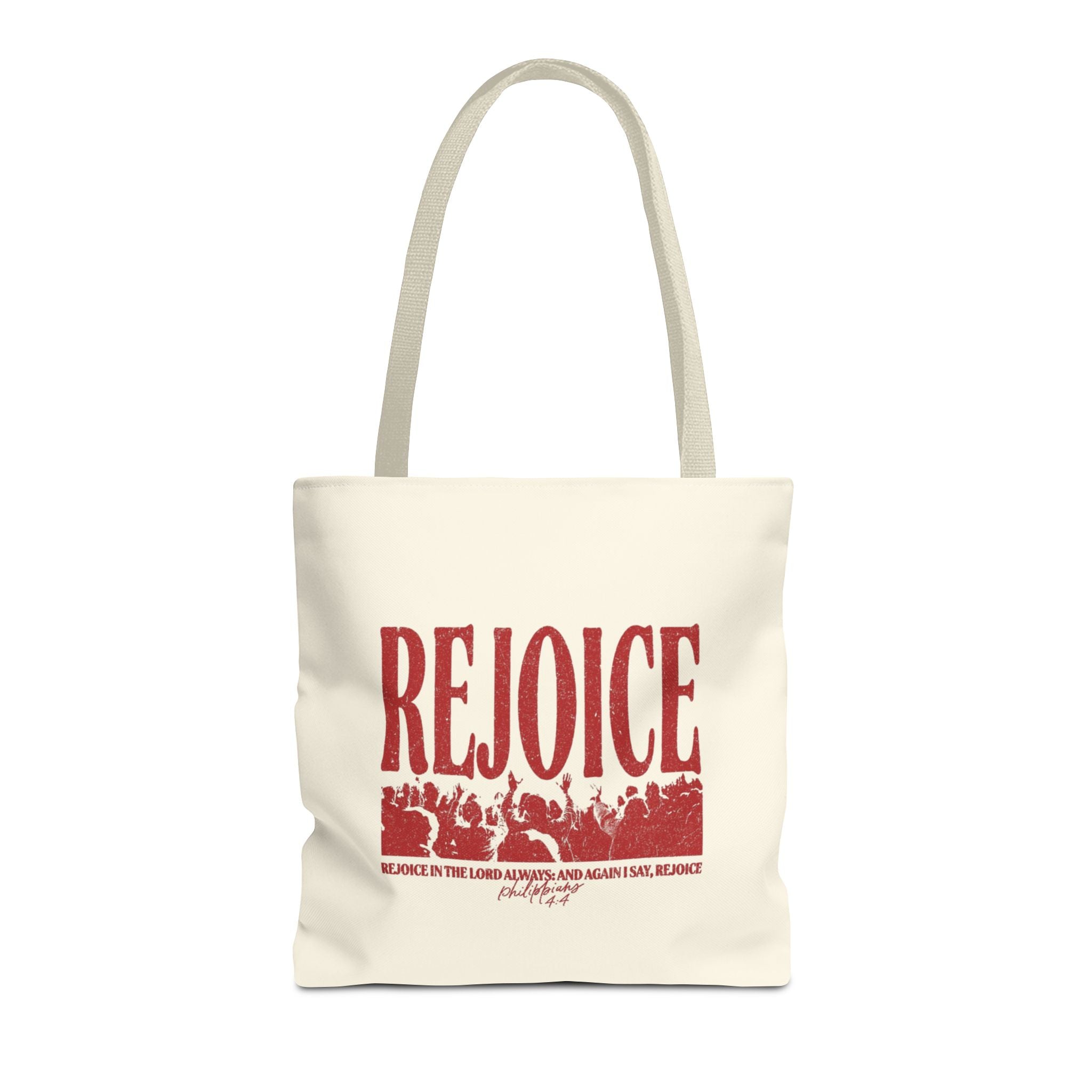 "Rejoice" Graphic Tote Bag