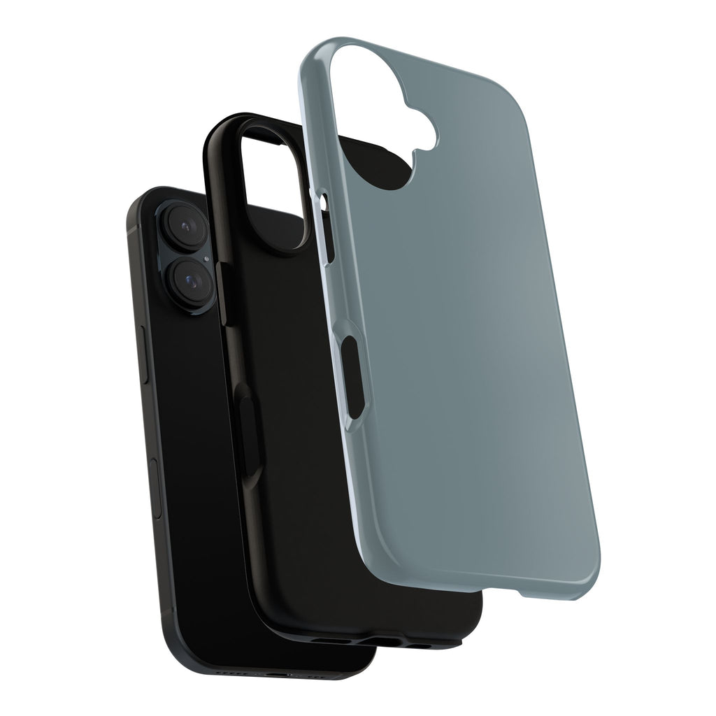 Tough iPhone Case - Blue/Grey Color