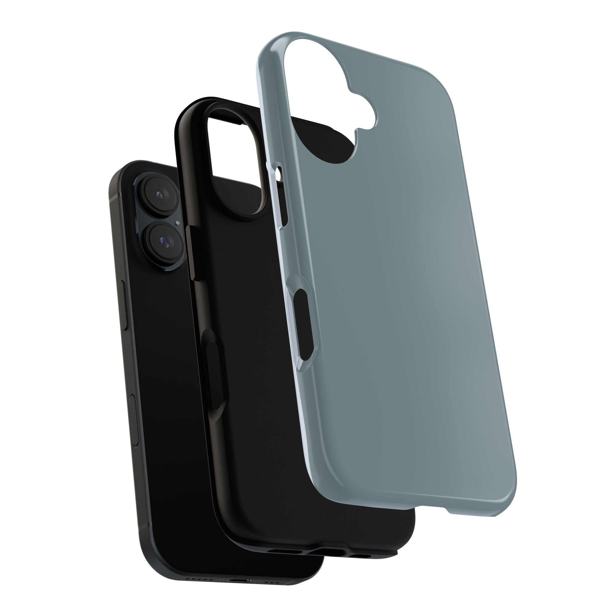 Tough iPhone Case - Blue/Grey Color