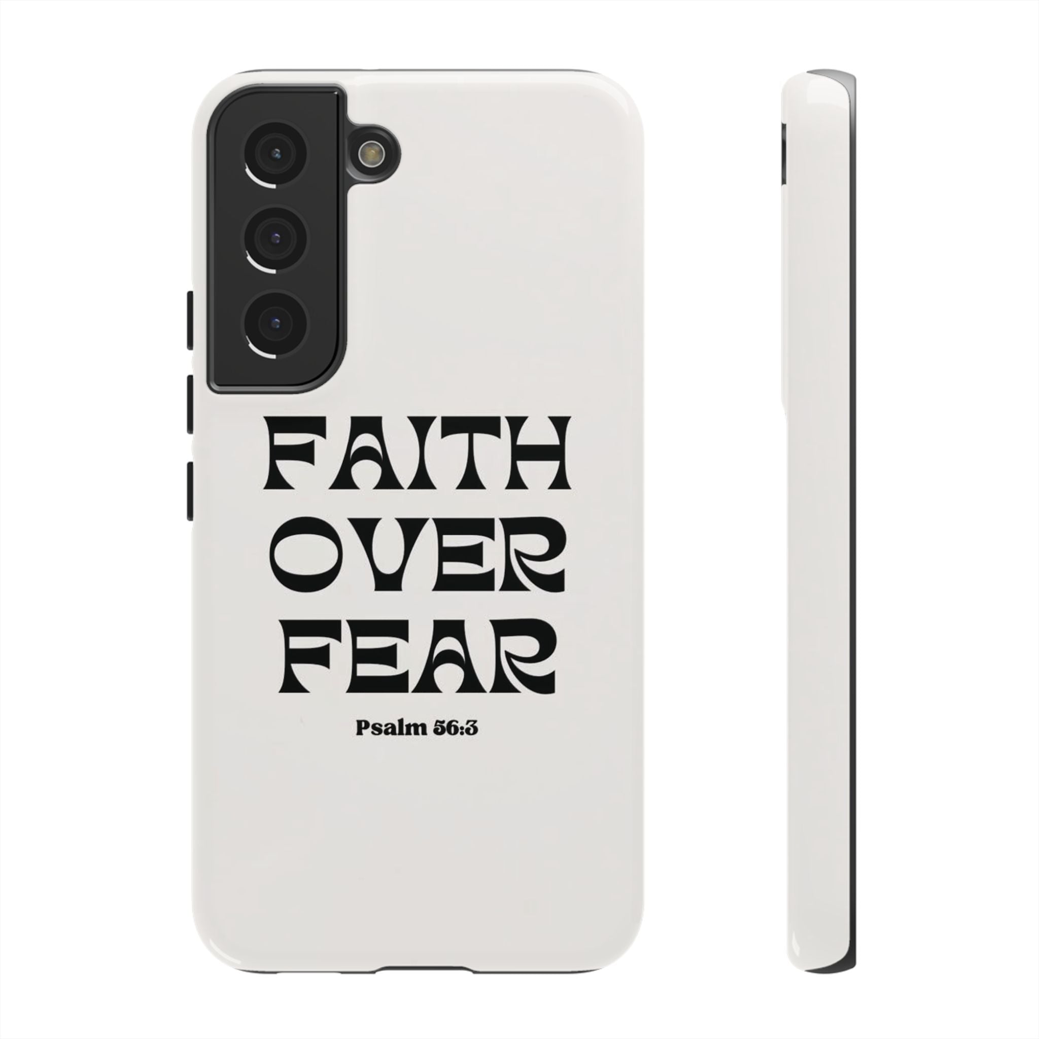 Faith Over Fear Phone Case — Psalm 56:3 Christian Protective Phone Cover