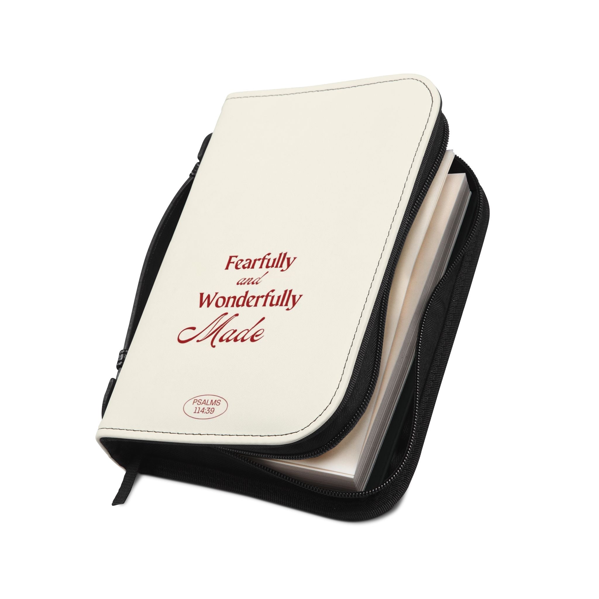 "Fearfully and Wonderfully Made" Zippered Bible Cover