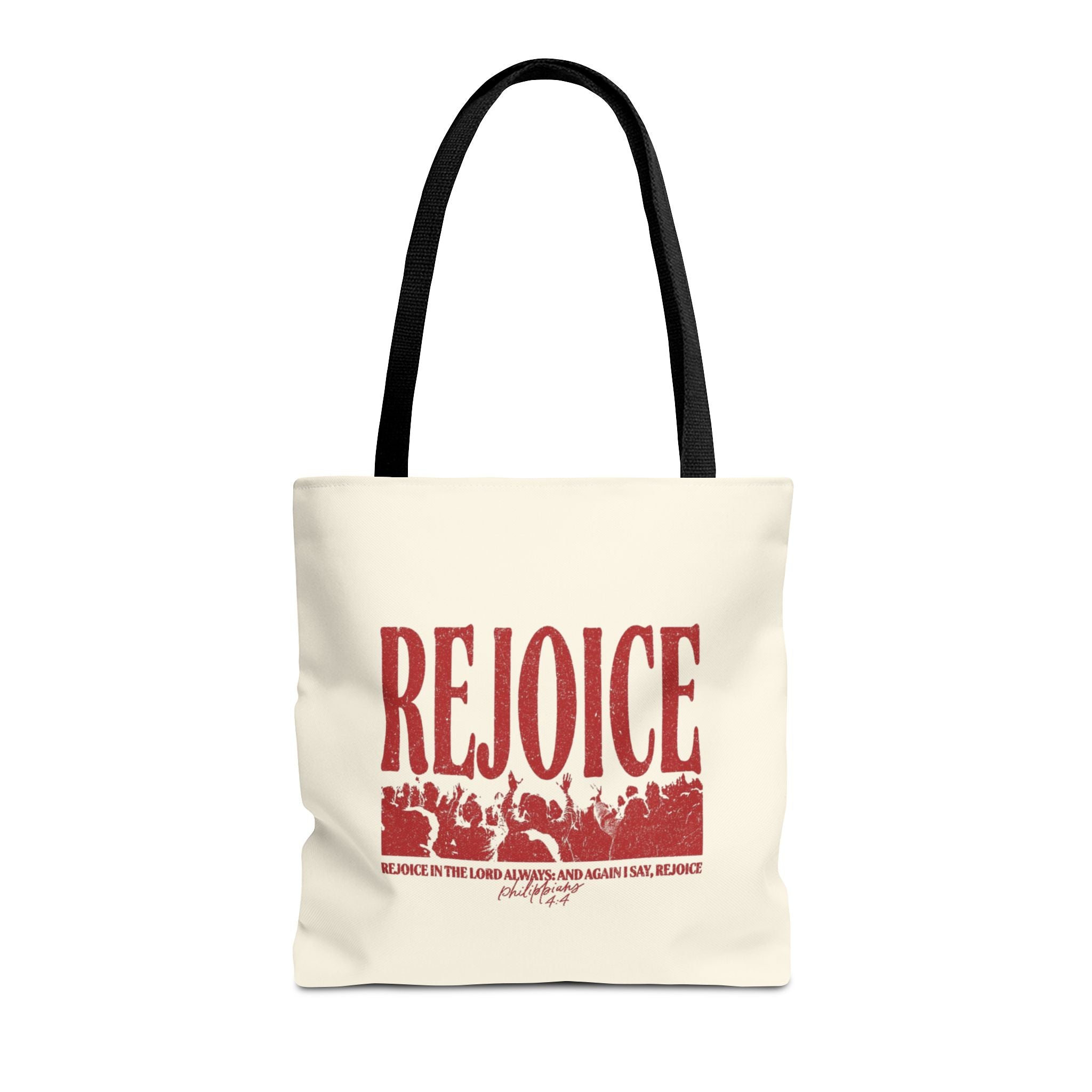 "Rejoice" Graphic Tote Bag