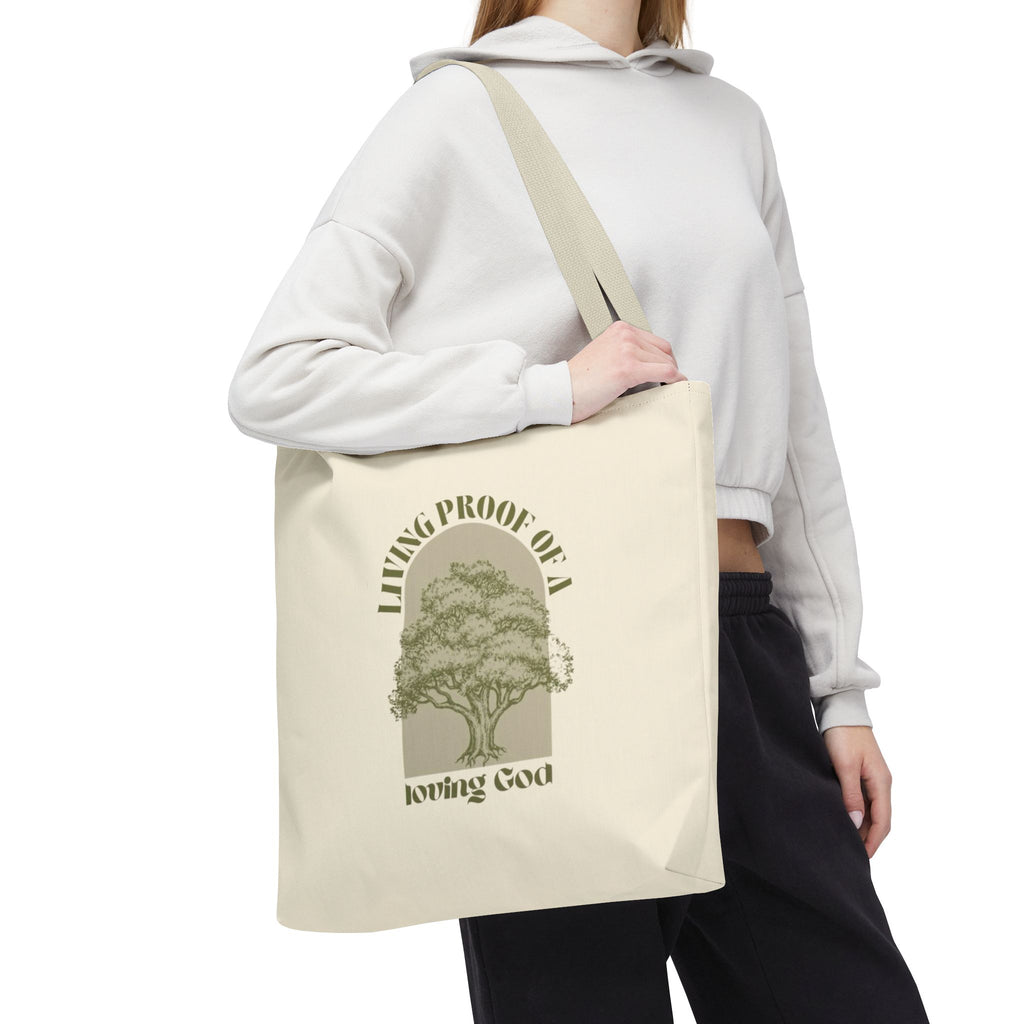 Living Proof Of A Loving God Tote Bag