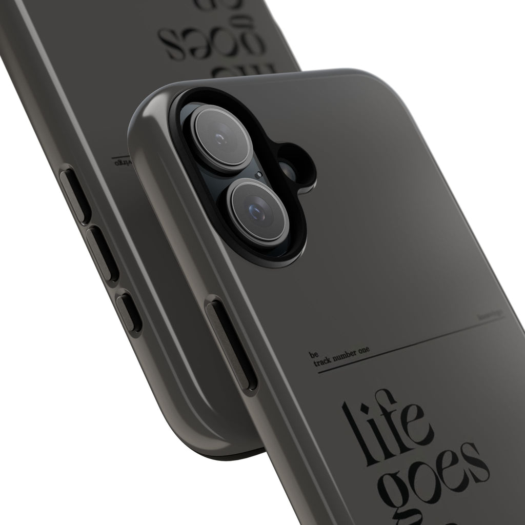 iPhone Case — Minimal 'life goes on' Protective Silicone Cover