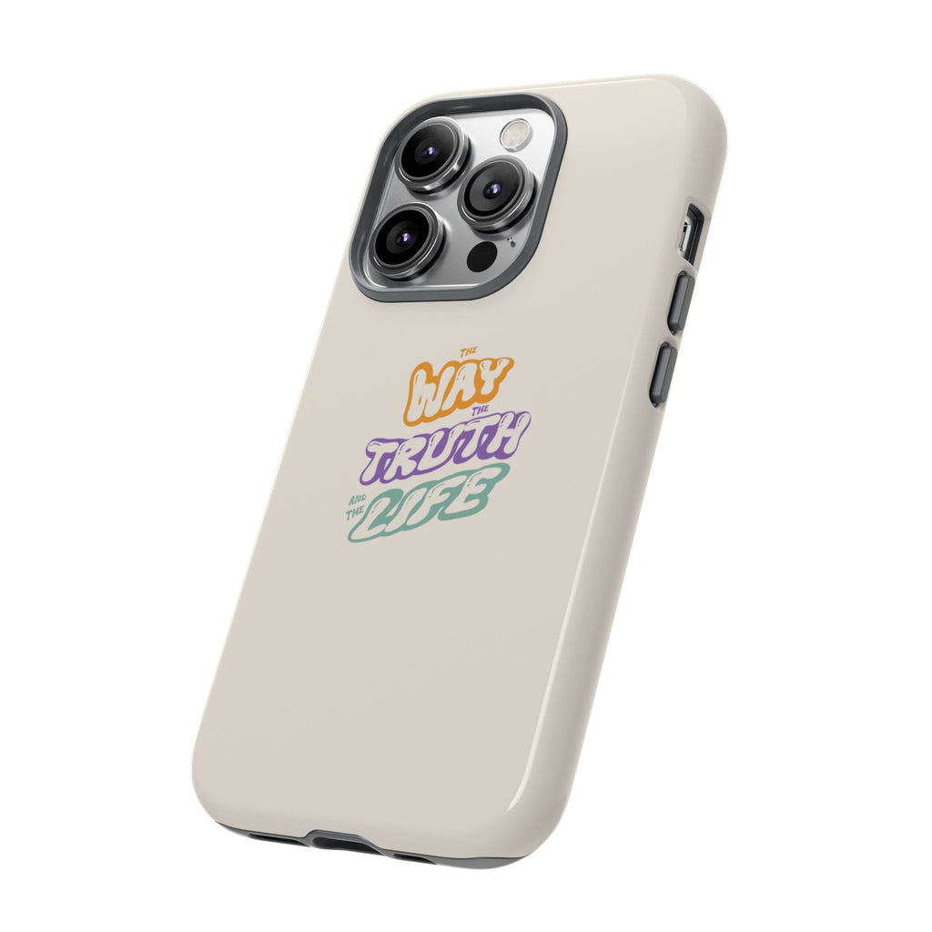 'Way,Truth,Life' Pastel Graphic Protective Tough Case