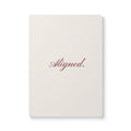 "Aligned" Softcover Journal — Minimal Motivational Notebook for Daily Planning & Reflection