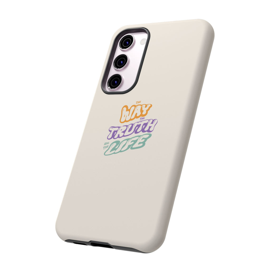 'Way,Truth,Life' Pastel Graphic Protective Tough Case