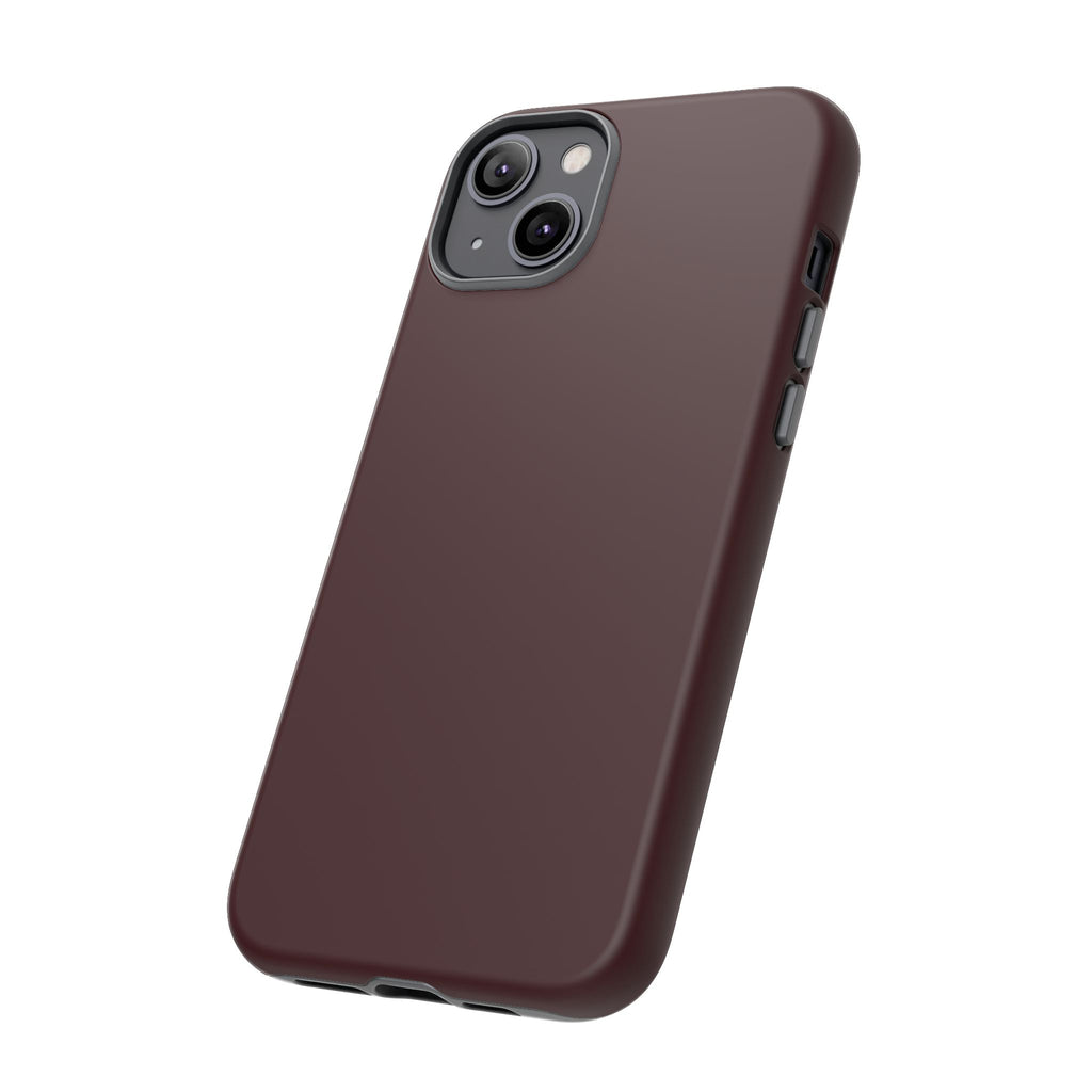 Maroon Tough iPhone Case — Slim Impact-Resistant Protective Cover