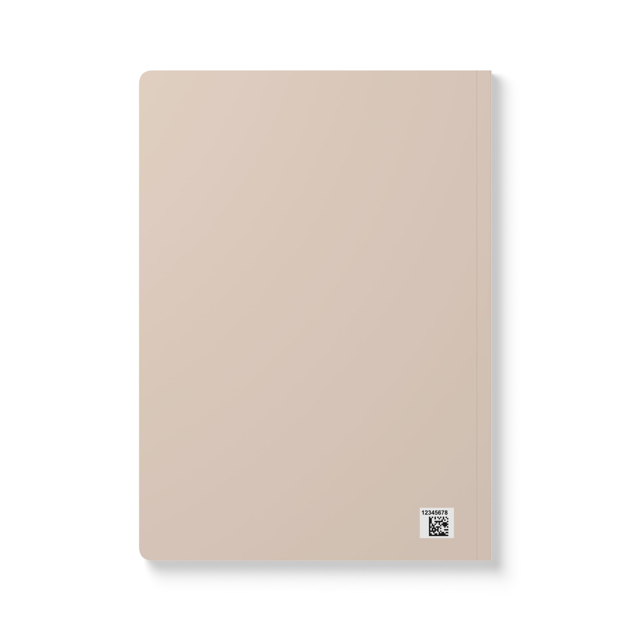 Abstract Retro Lines Softcover Journal — 'You Deserve All The Good Things' Pocket Notebook
