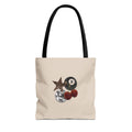 Vintage Retro Collage Tote Bag — 8 Ball, Stars & Cherry Graphic
