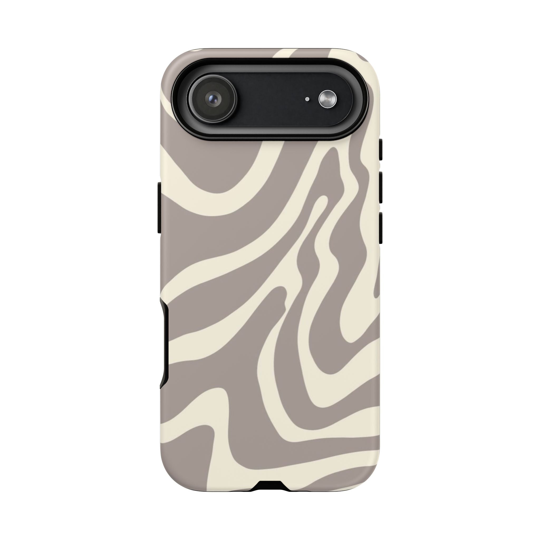 Neutral Zebra Print Tough iPhone Case