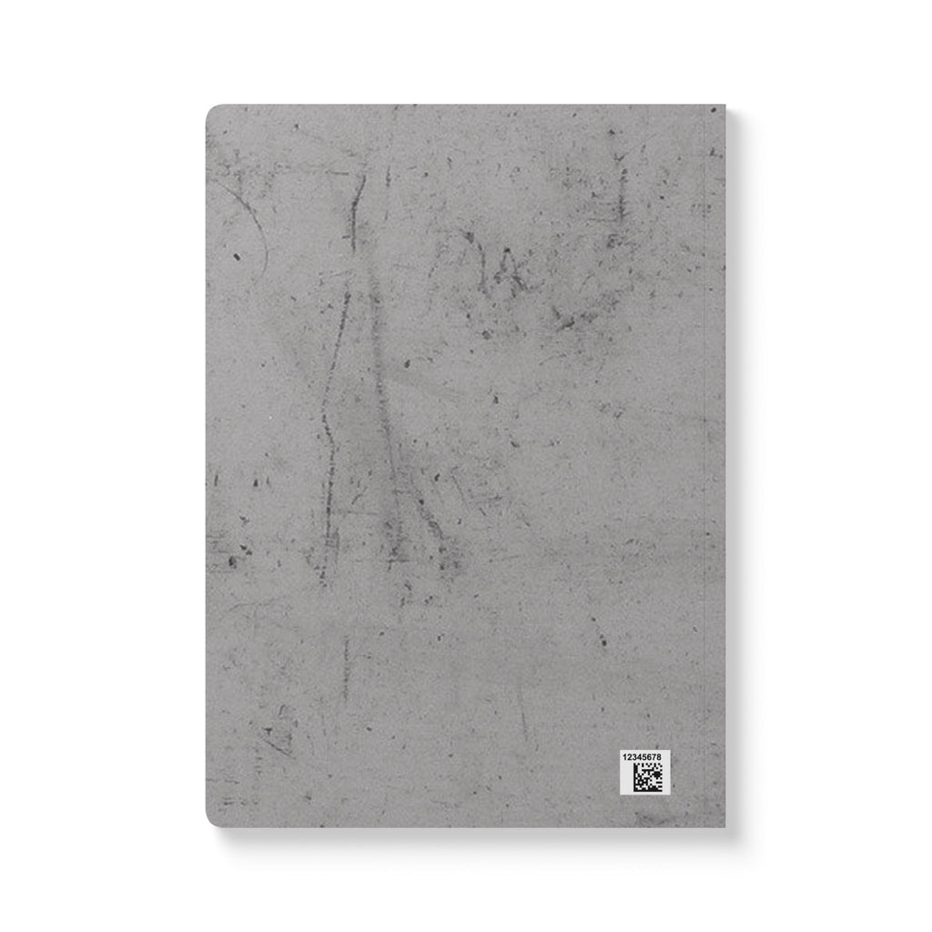 Concrete Texture Softcover Journal — Gray Stone Notebook