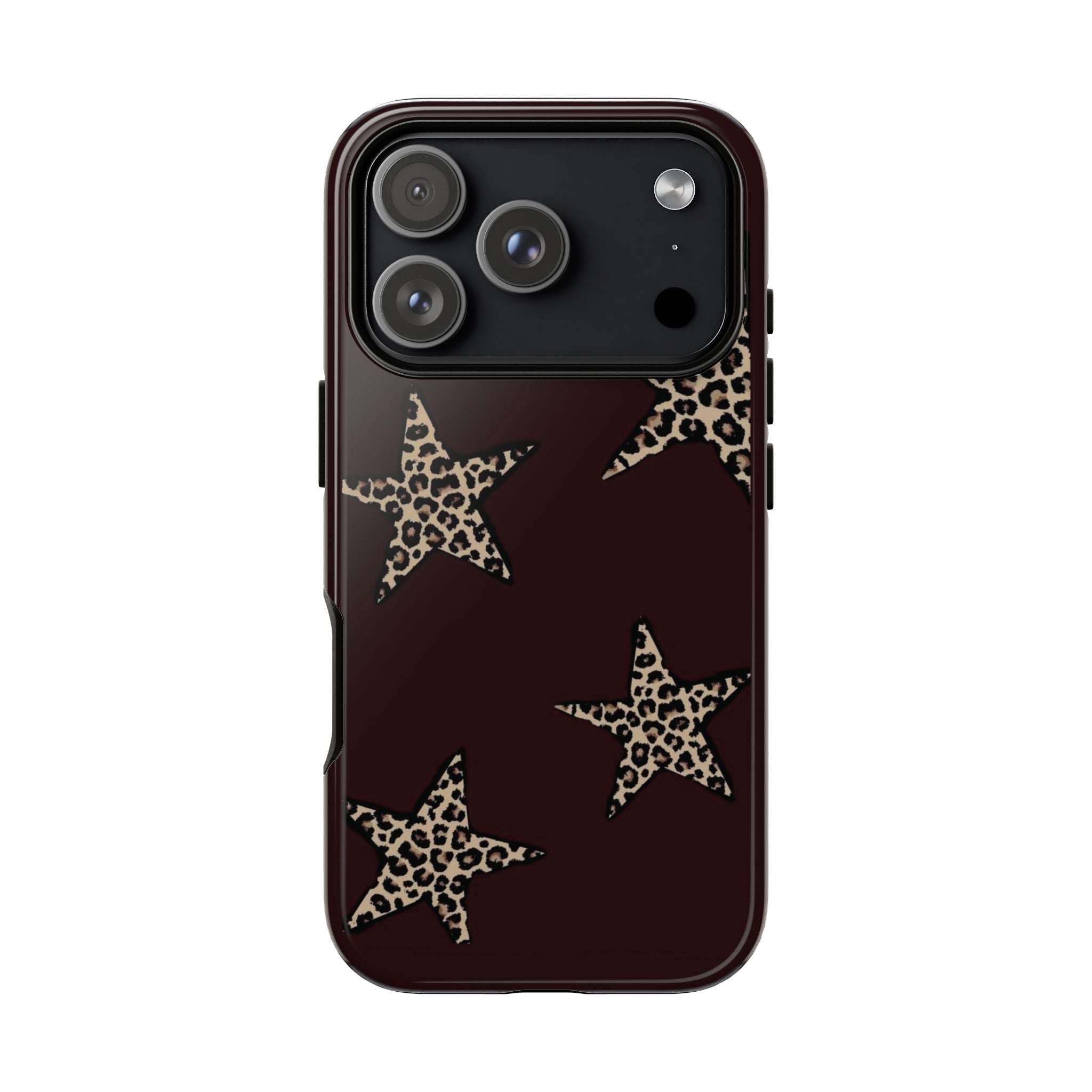 Leopard Star iPhone Case — Chic Brown Protective Tough Case
