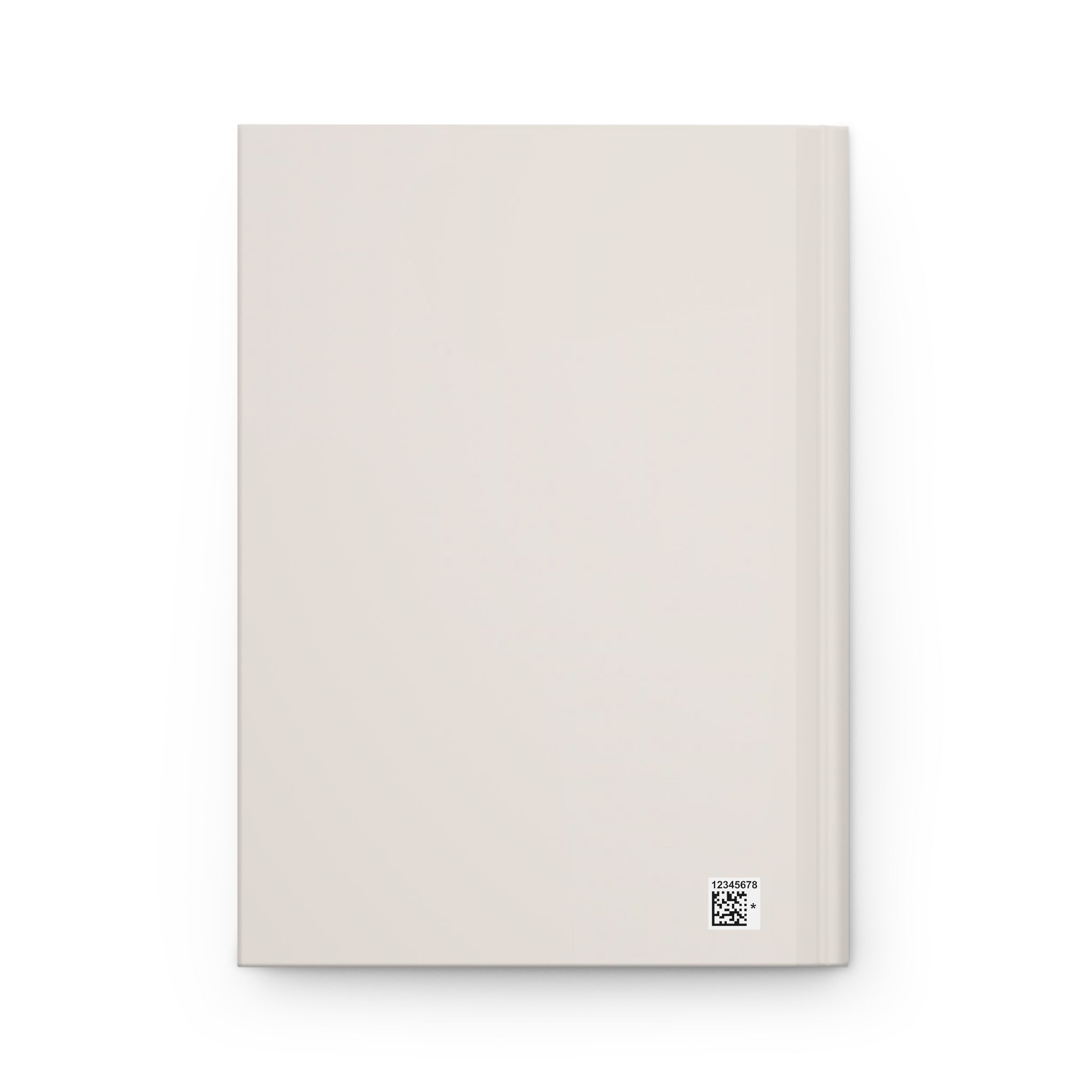 Abstract Neutral Hardcover Notebook – Minimalist Pattern Notebook for Daily Notes & Journaling